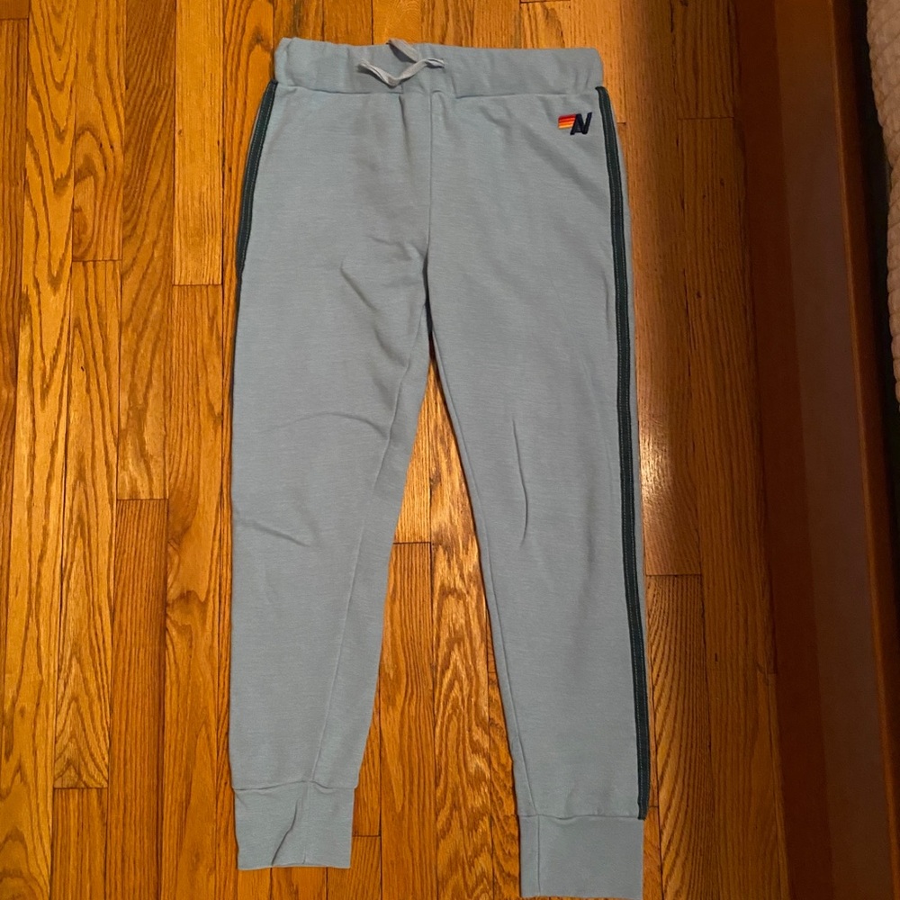Light blue Aviator nation sweatpants